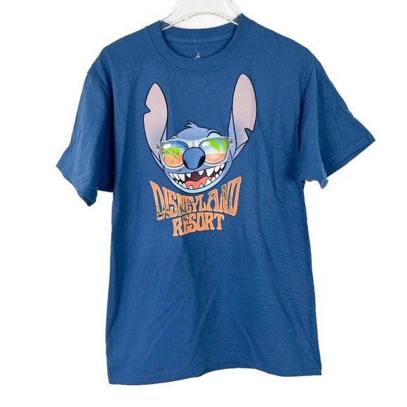 NWT Disneyland Resort Stitch Graphic T-Shirt Short Sleeves Tee Size Medium M - Picture 1 of 11